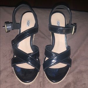 Ugg Patented Leather Wedges